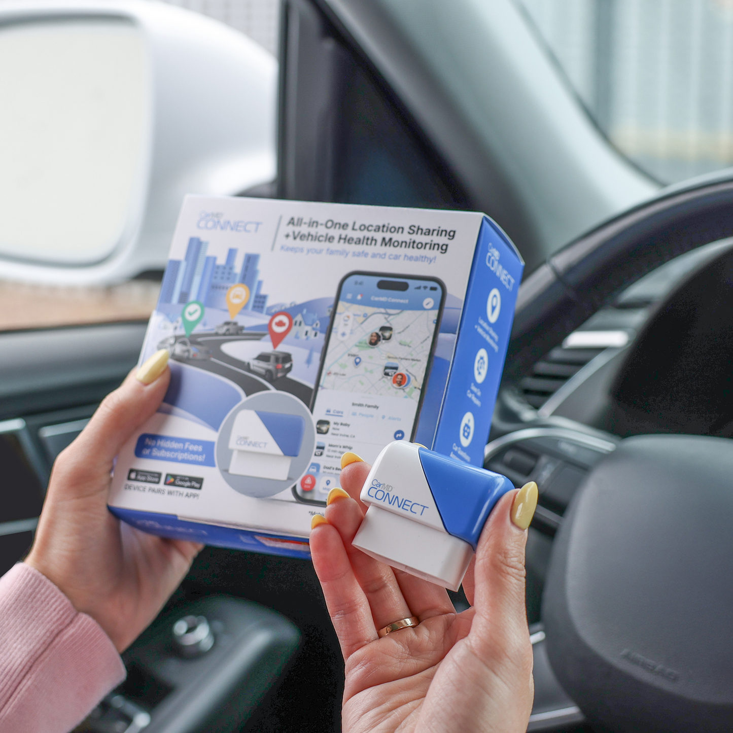 CarMD Connect All-in-One Location Sharing and Vehicle Health Monitoring