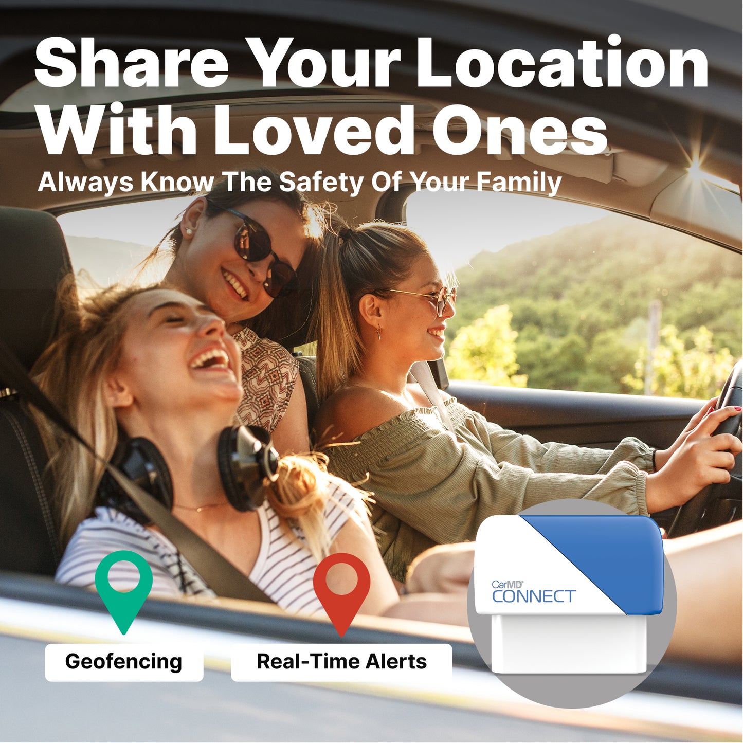 CarMD Connect All-in-One Location Sharing and Vehicle Health Monitoring