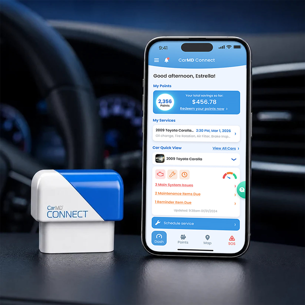 CarMD® Connect Device and Companion App